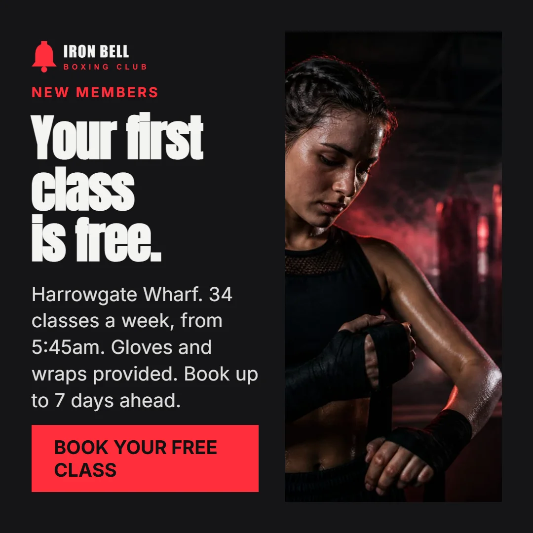 Event or news example for Iron Bell Boxing Club